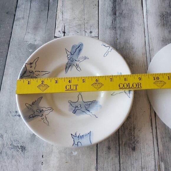 Eddie Bauer (set of 2) Ceramic Starfish Appetizer/Salad/Dessert Plates - Picture 3 of 4